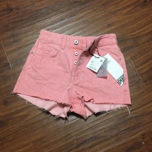 New Zara Mid-Rise Shorts